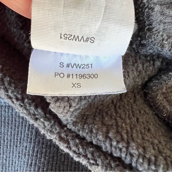 Vuori Restore Oversized Full Zip Hoodie Washed Gray Thick Cozy Pockets Hood XS - Picture 13 of 13